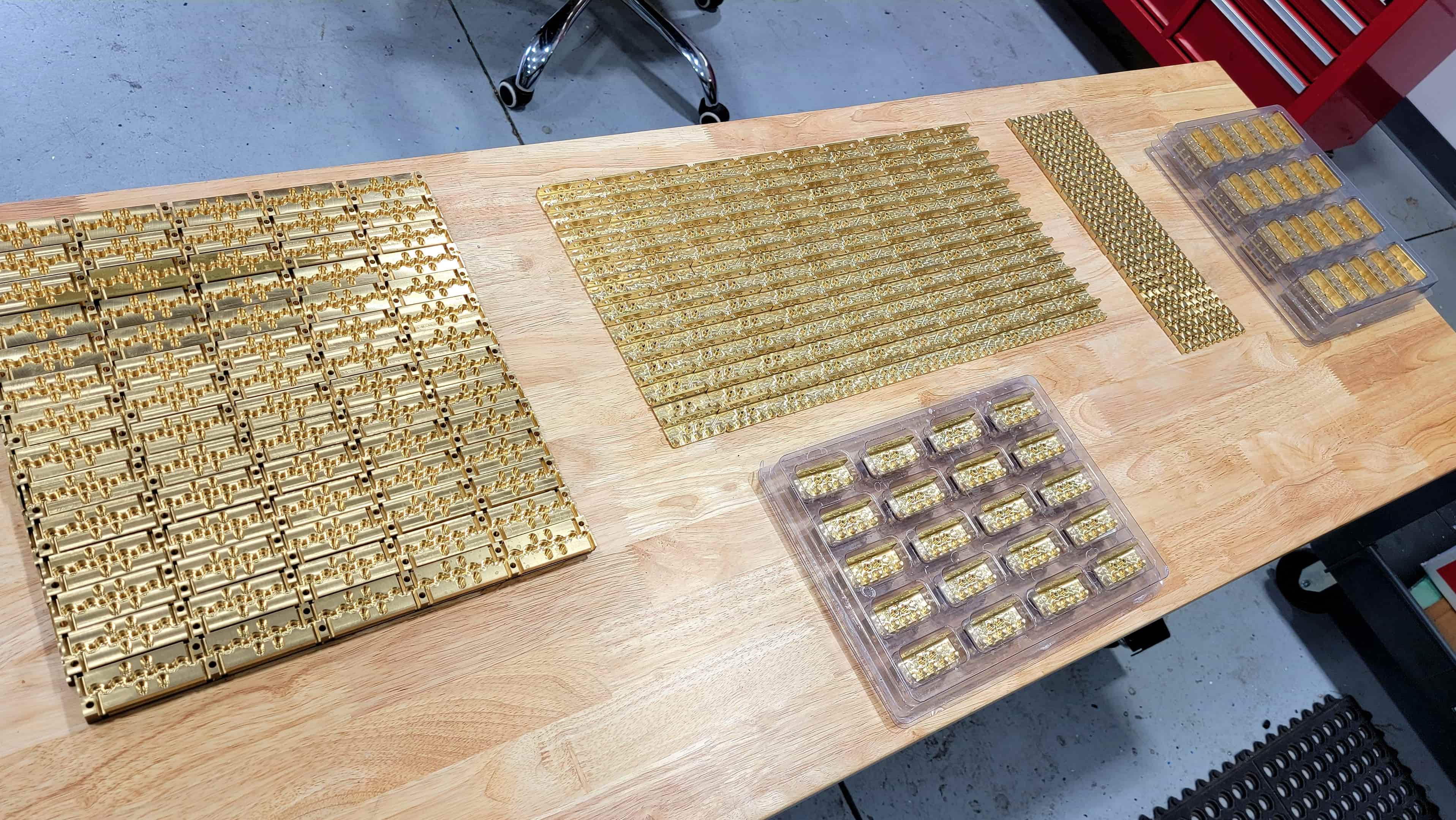 High volume complex parts in alloy steel, brass and aluminum